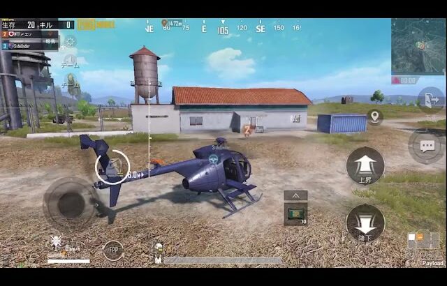 【pubg mobile】payload!! 圧倒的パワー！ヘリに乗って空からの襲撃！