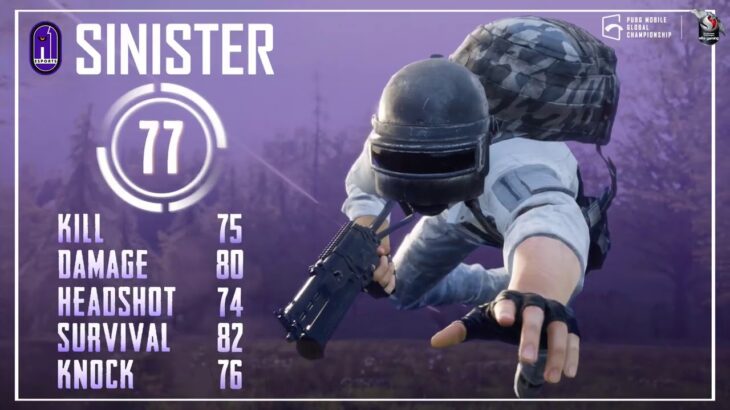 The PUBG MOBILE Global Championship Pro-Player Card – A1 Sinister Edition