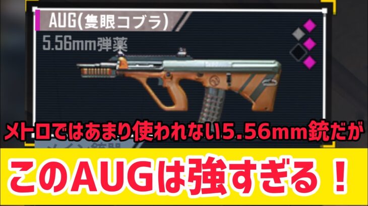 【METRO ROYALE】ほぼ誰も使わない5.56㎜銃AUGが最強すぎた【PUBGMOBILE】【メトロロイヤル】