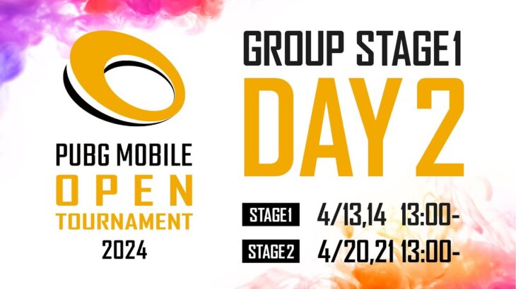 【DAY2】PUBG MOBILE OPEN TOURNAMENT 2024 Phase1 GROUP STAGE1