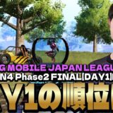 好調のままDay1を終えることができるのか？【PMJL Season4 Phase2 Match2～6 】【PUBGモバイル】