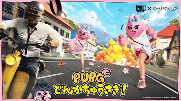 『PUBG MOBILE』と『おぱんちゅうさぎ』のコラボ開催！不憫かわいいコラボアイテム多数登場