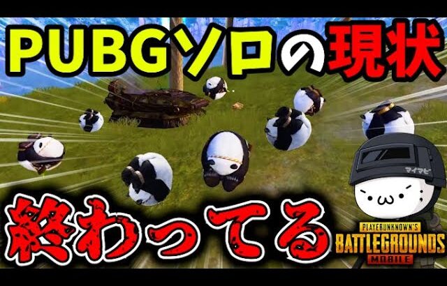 【緊急事態】ソロモードが超カオス！パンダが最強すぎてソロ勢が大混乱の事態に！【PUBGモバイル】