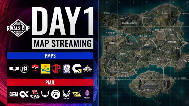 【日韓戦】PUBG MOBILE RIVALS CUP 2025 SEASON1 DAY1 MAP配信