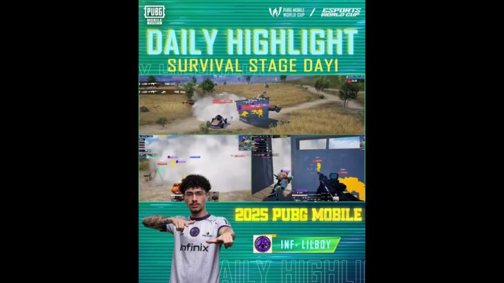 🔥 2025 PMWC Survival Stage Day 1 Highlights – Part 2 #PUBGMOBILE #PUBGMESPORTS #PMWC #EWC