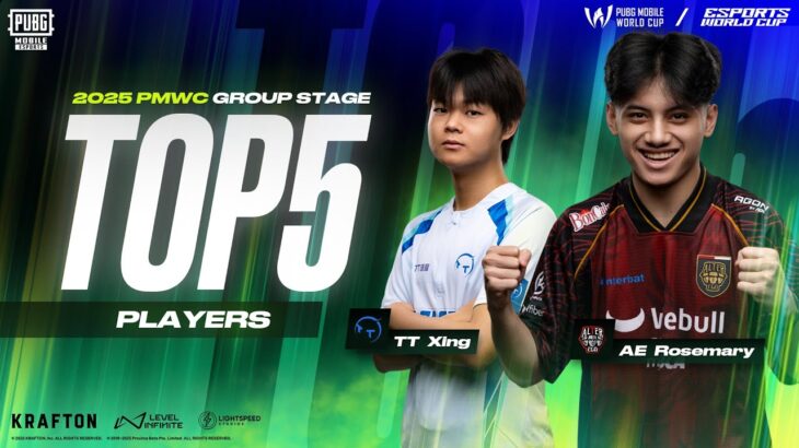 Top 5 player from Group Stage | 2025 PMWC