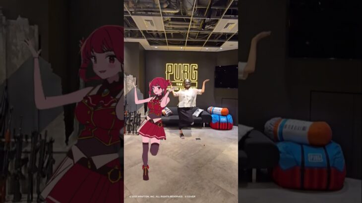 コラボ中の #宝鐘マリン 船長の曲に合わせて踊ってみた⚓ #PUBGモバイル
